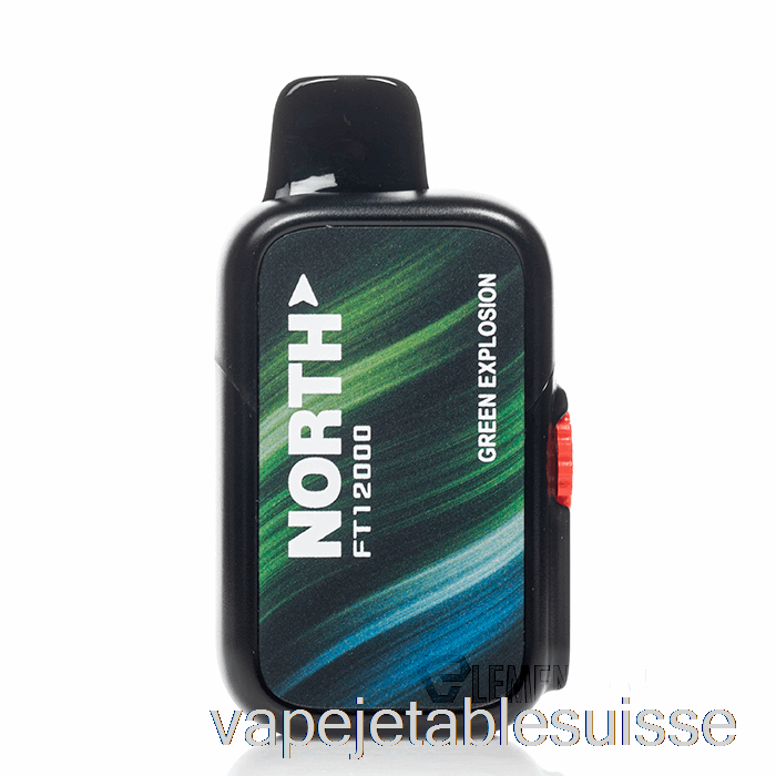 Vape Suisse North Ft12000 Explosion Verte Jetable